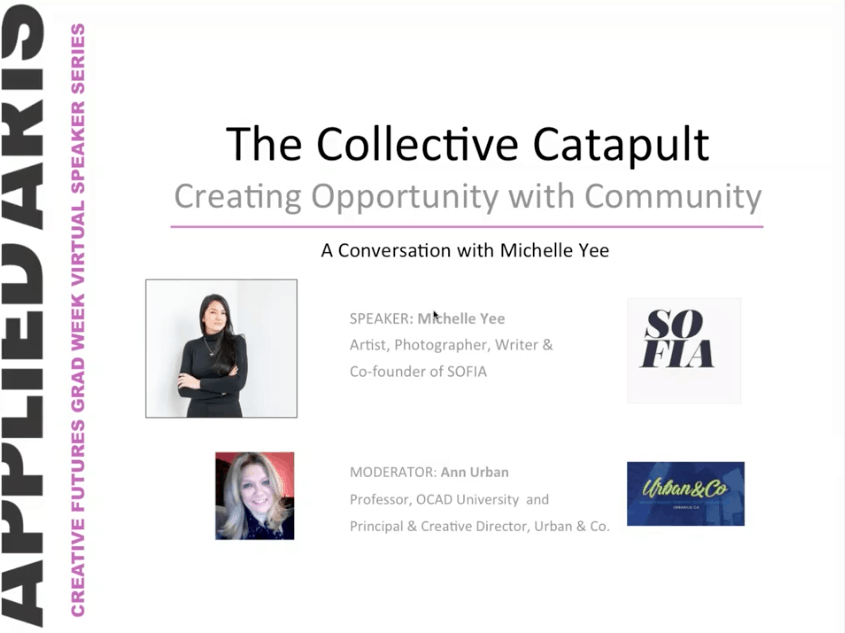 Webinar hosting for future creatives.